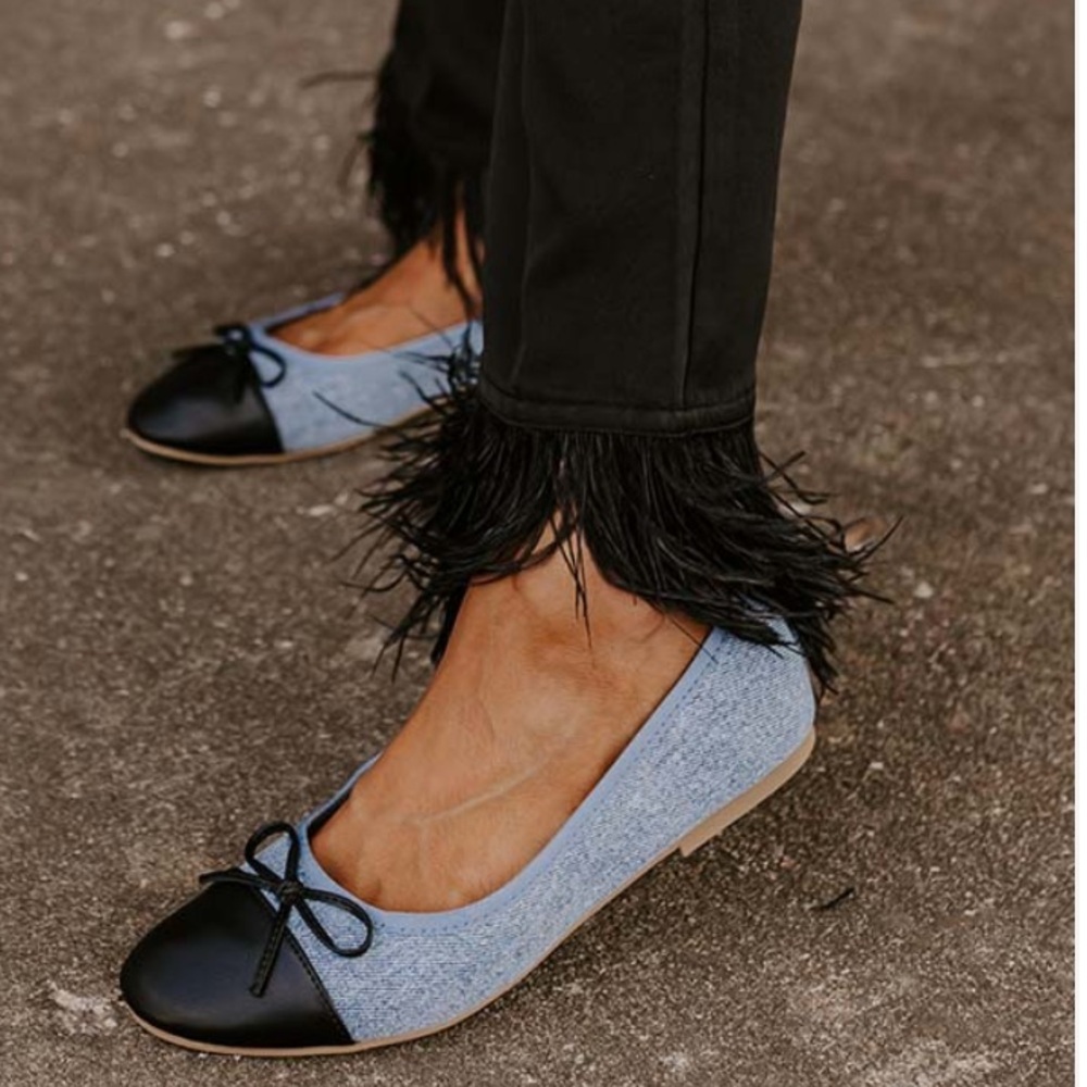 The Annie Denim Flat